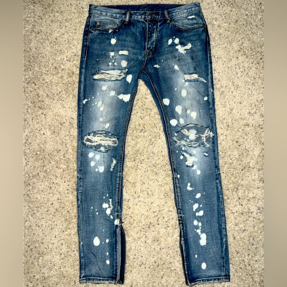 MNML M1 Men’s splash denim stretch pants!